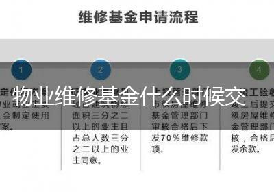 物业维修基金什么时候交