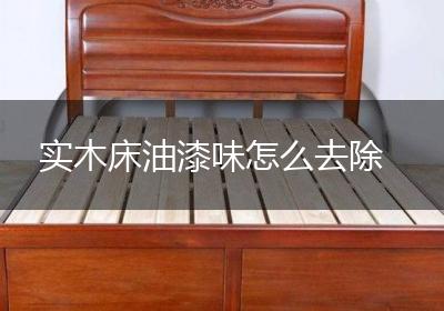 实木床油漆味怎么去除