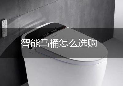 智能马桶怎么选购