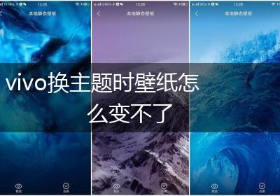 vivo换主题时壁纸怎么变不了