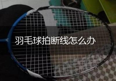 羽毛球拍断线怎么办