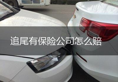追尾有保险公司怎么赔