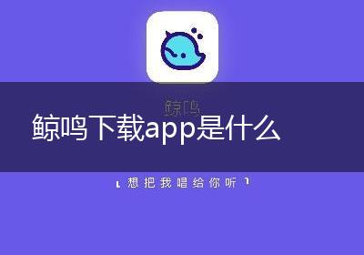 鲸鸣下载app是什么