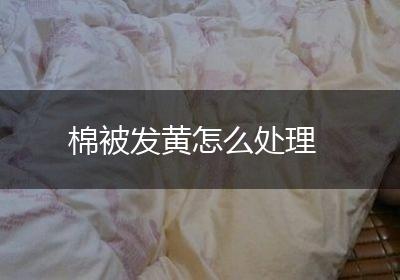 棉被发黄怎么处理