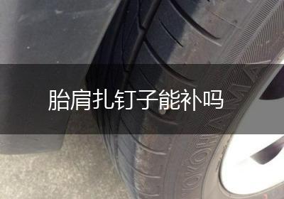 胎肩扎钉子能补吗