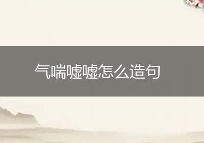 气喘嘘嘘怎么造句