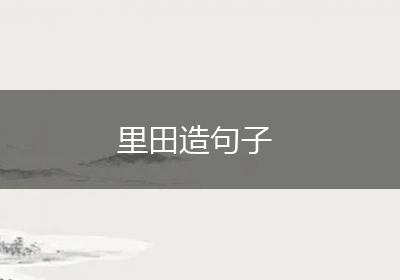 里田造句子