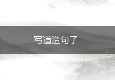 写道造句子