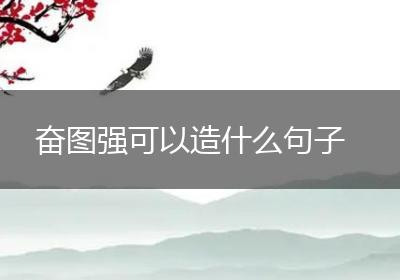 奋图强可以造什么句子