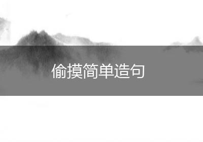 偷摸简单造句