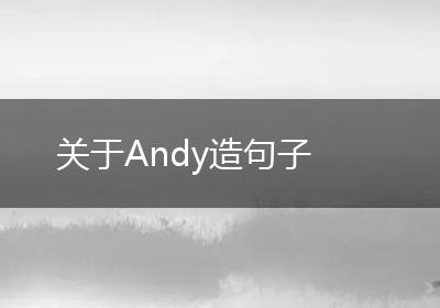 关于Andy造句子
