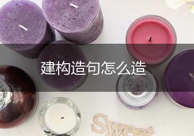 建构造句怎么造