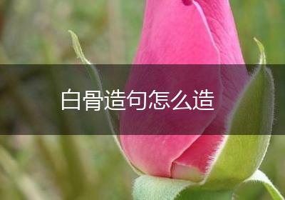 白骨造句怎么造