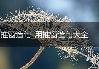 推窗造句_用推窗造句大全