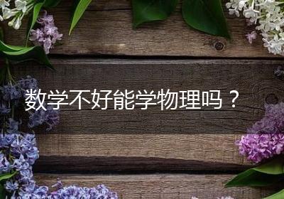 数学不好能学物理吗？
