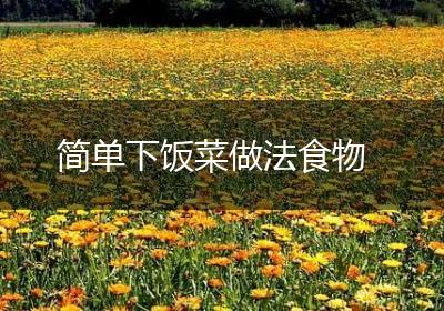 简单下饭菜做法食物