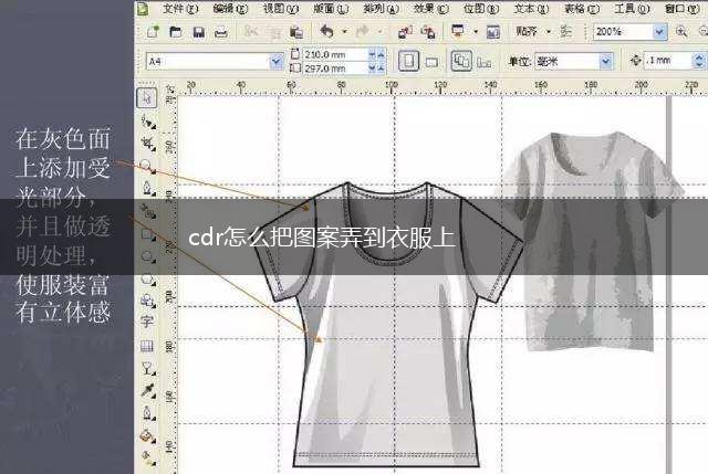 cdr怎么把图案弄到衣服上,第1张
