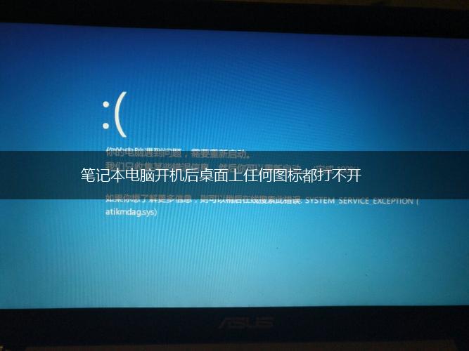笔记本电脑开机后桌面上任何图标都打不开,第1张