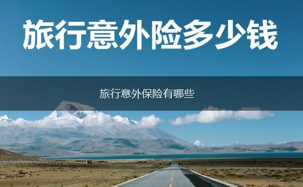 旅行意外保险有哪些,第1张