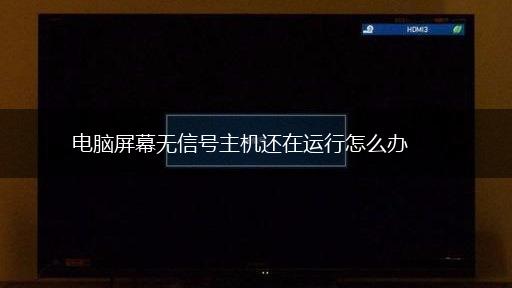 电脑屏幕无信号主机还在运行怎么办,第1张