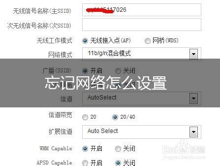 忘记网络怎么设置,第1张
