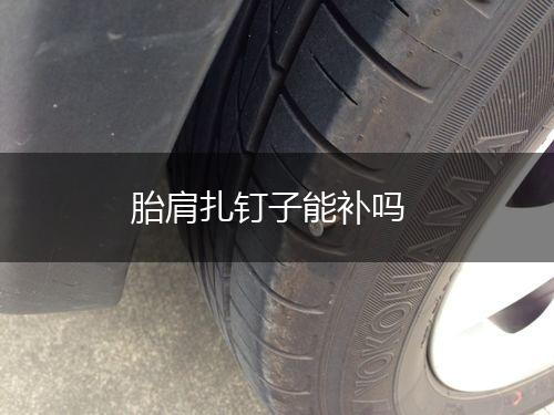 胎肩扎钉子能补吗,第1张