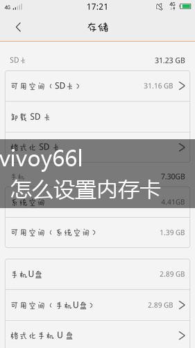 vivoy66l怎么设置内存卡,第1张