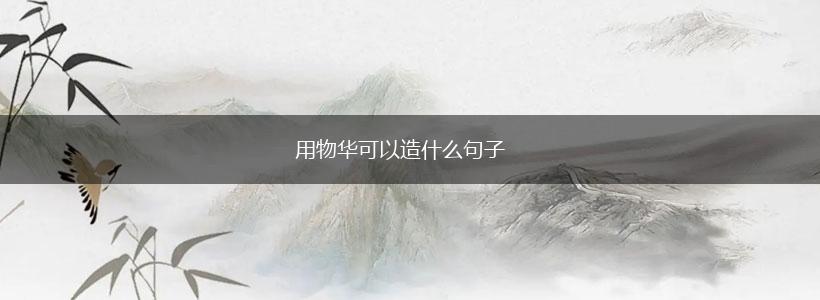 用物华可以造什么句子,第1张