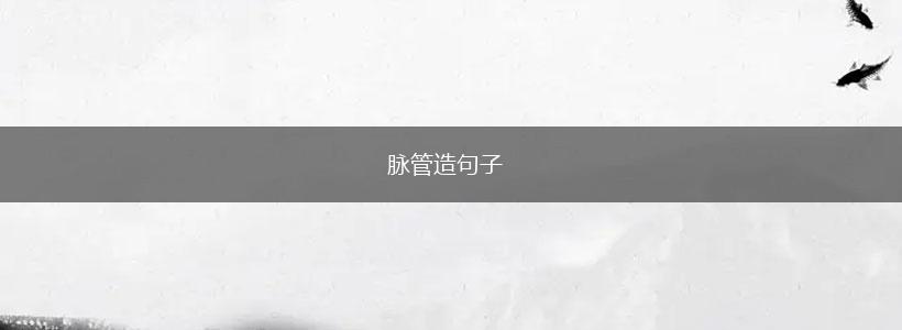 脉管造句子,第1张