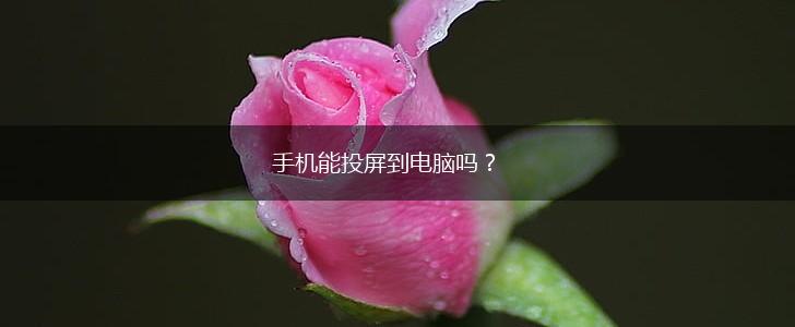 手机能投屏到电脑吗？,第1张
