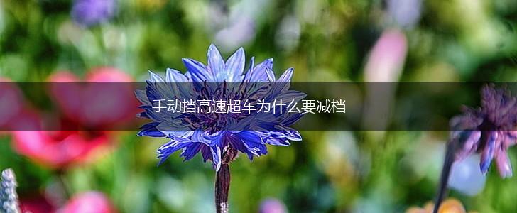 手动挡高速超车为什么要减档,第1张