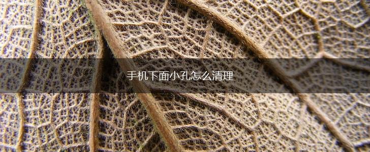 手机下面小孔怎么清理,第1张