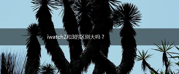 iwatch2和3的区别大吗？,第1张