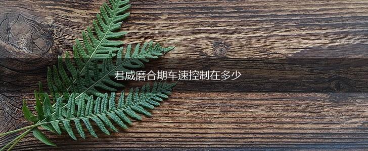 君威磨合期车速控制在多少,第1张