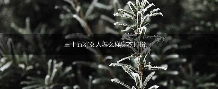 三十五岁女人怎么样穿衣打扮,第1张