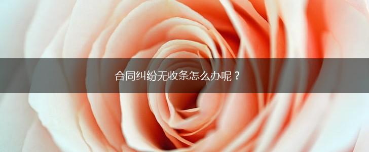 合同纠纷无收条怎么办呢？,第1张