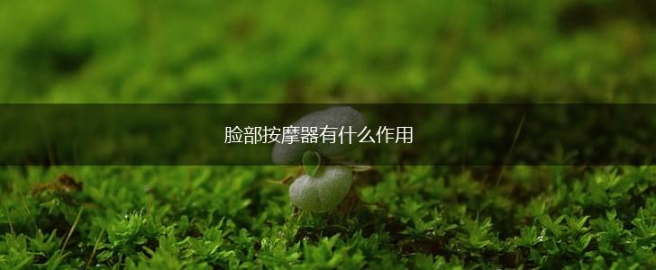 脸部按摩器有什么作用,第1张