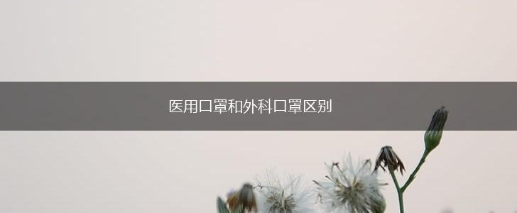 医用口罩和外科口罩区别,第1张