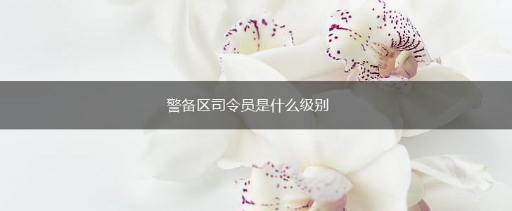 警备区司令员是什么级别,第1张