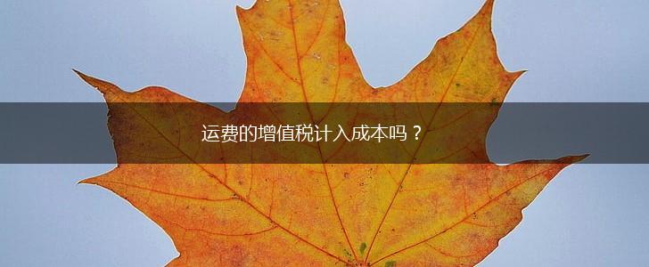 运费的增值税计入成本吗?,第1张 运费的增值税计入成本吗?,第1张