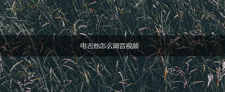 电吉他怎么调音视频,第1张