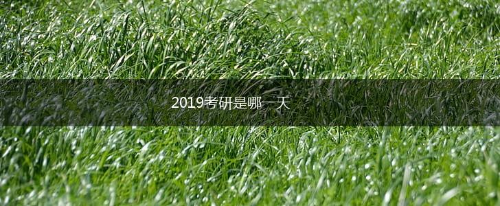 2019考研是哪一天,第1张