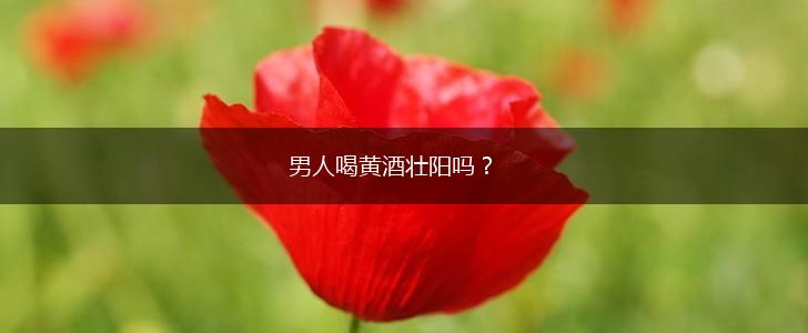 男人喝黄酒壮阳吗？,第1张