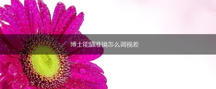 博士能瞄准镜怎么调视差,第1张
