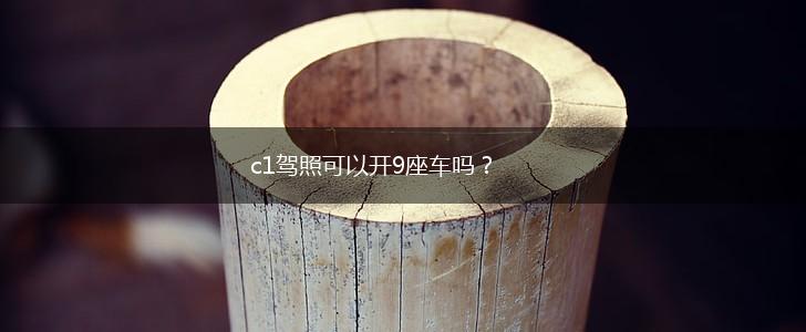 c1驾照可以开9座车吗？,第1张