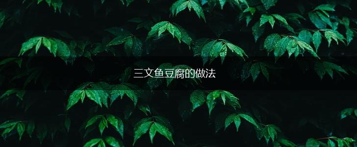 三文鱼豆腐的做法,第1张