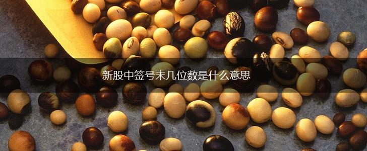 新股中签号末几位数是什么意思,第1张