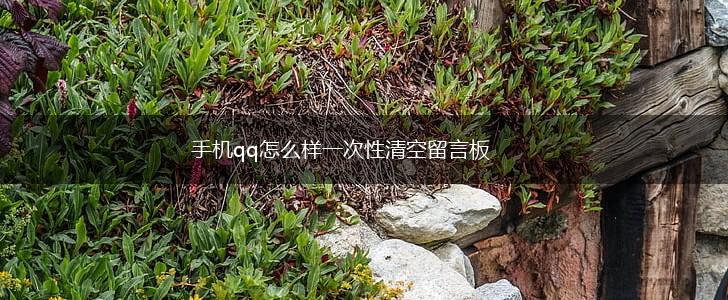 手机qq怎么样一次性清空留言板,第1张