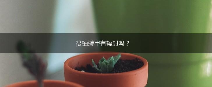 贫铀装甲有辐射吗？,第1张