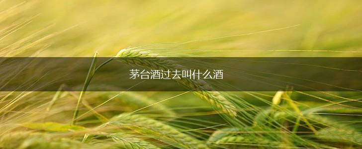 茅台酒过去叫什么酒,第1张